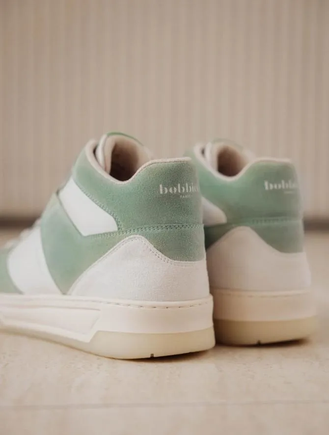 Bobbies Sneakers Men Fraser Off White and Provence Green