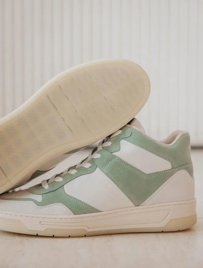 Bobbies Sneakers Men Fraser Off White and Provence Green