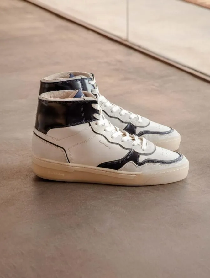 Bobbies Sneakers Men Vinson Off White and Lucivert Blue