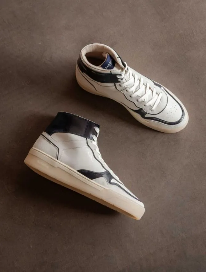 Bobbies Sneakers Men Vinson Off White and Lucivert Blue