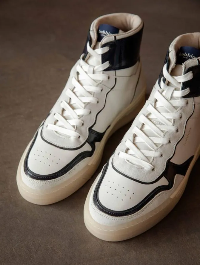 Bobbies Sneakers Men Vinson Off White and Lucivert Blue