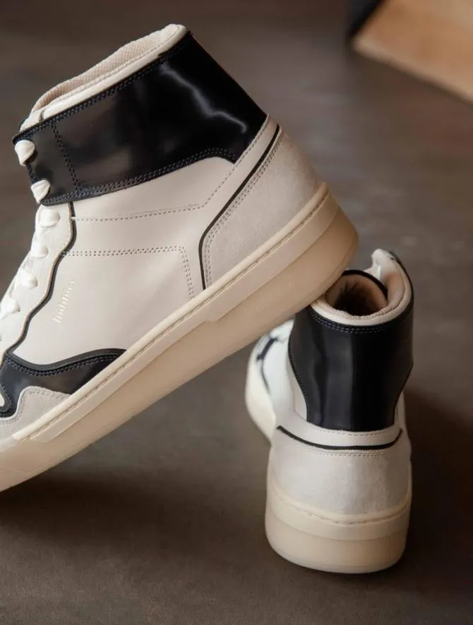 Bobbies Sneakers Men Vinson Off White and Lucivert Blue