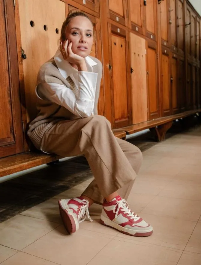 Bobbies Sneakers Women Alija Off White and Rosato