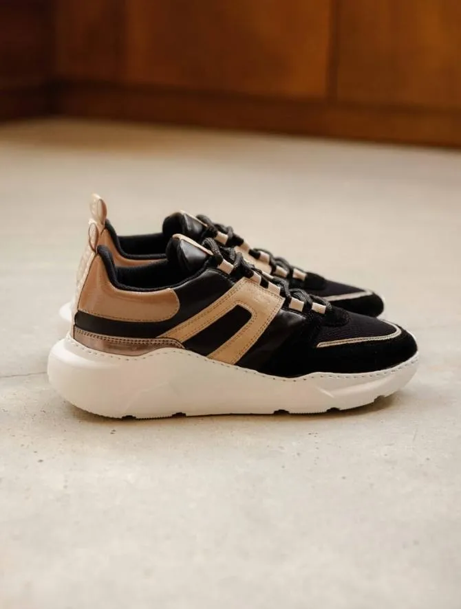 Bobbies Sneakers Women Byron Black Sand