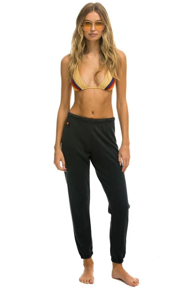 BOLT SWEATPANTS 8211 CHARCOAL Women Aviator Nation Sweatpants