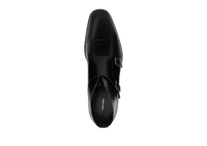 Boots Men TOM FORD ELKAN DOUBLE MONK STRAP BOOT Black Boots Men TOM FORD ELKAN DOUBLE MONK STRAP BOOT Black