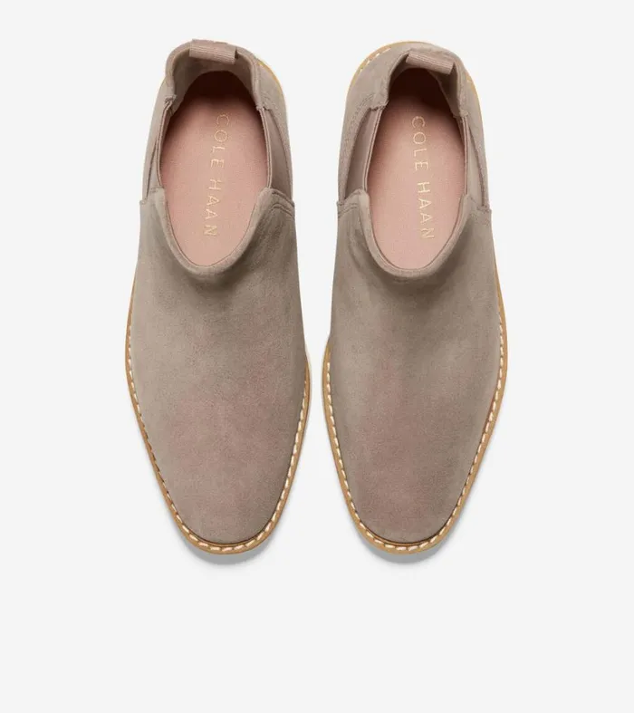 Boots Women Cole Haan riginalGrand Platform Chelsea Boot Irish Coffee Suedeivory