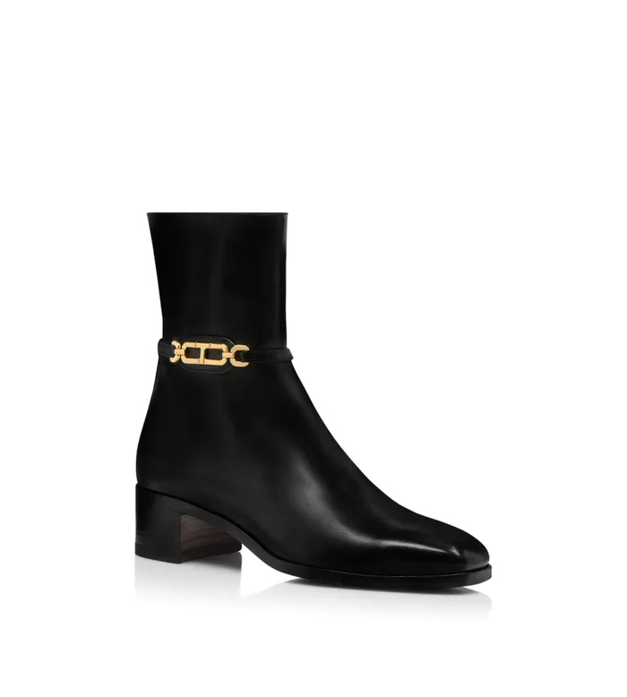 Boots Women TOM FORD LEATHER WHITNEY ANKLE BOOT Black Boots Women TOM FORD LEATHER WHITNEY ANKLE BOOT Black