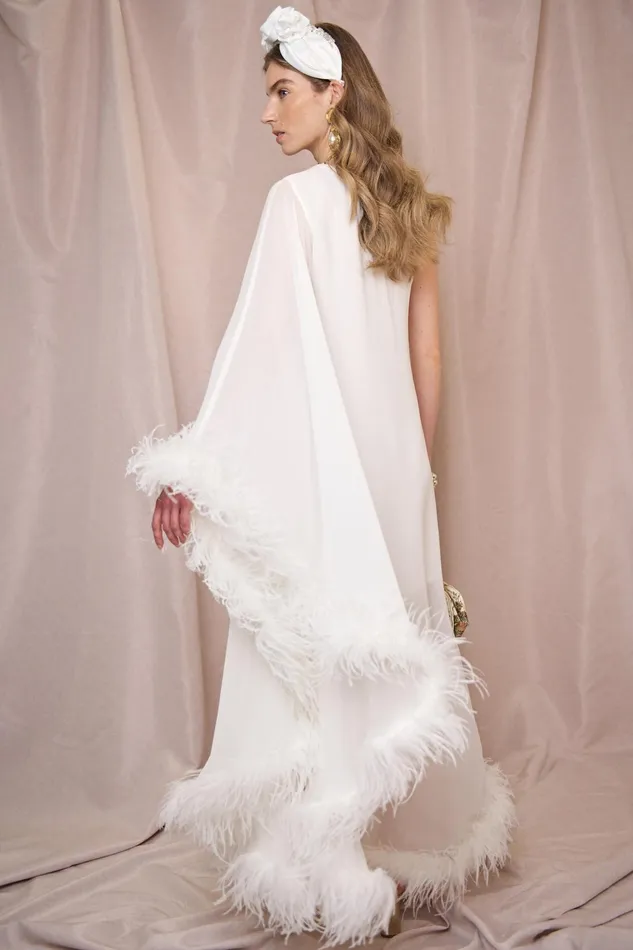 Bridal Women RIXO Liza Ivory Feathers Bridal Women RIXO Liza Ivory Feathers