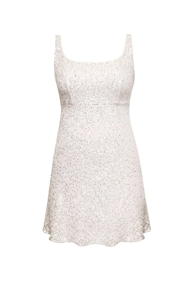 Bridal Women RIXO Ronan Squiggle Sequin Ivory Bridal Women RIXO Ronan Squiggle Sequin Ivory