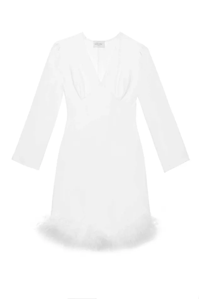 Bridal Women RIXO Toni Ivory Feathers Bridal Women RIXO Toni Ivory Feathers