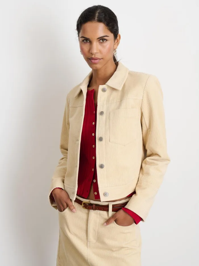 Camden Jacket In Corduroy Light Bone Women Alex Mill Set Dressing