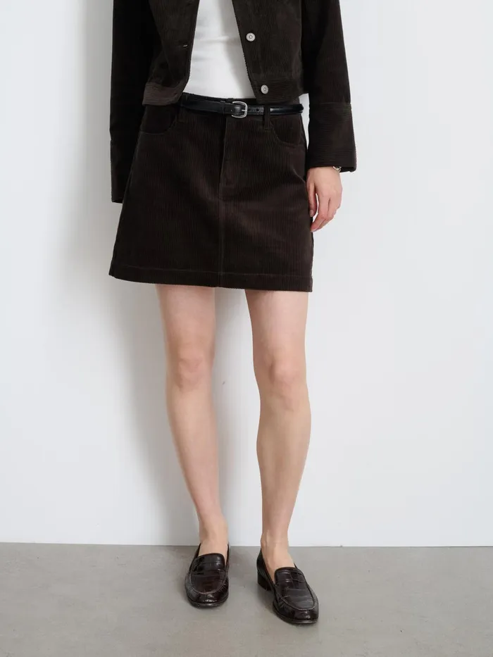 Camden Skirt In Corduroy Chocolate Women Alex Mill Set Dressing