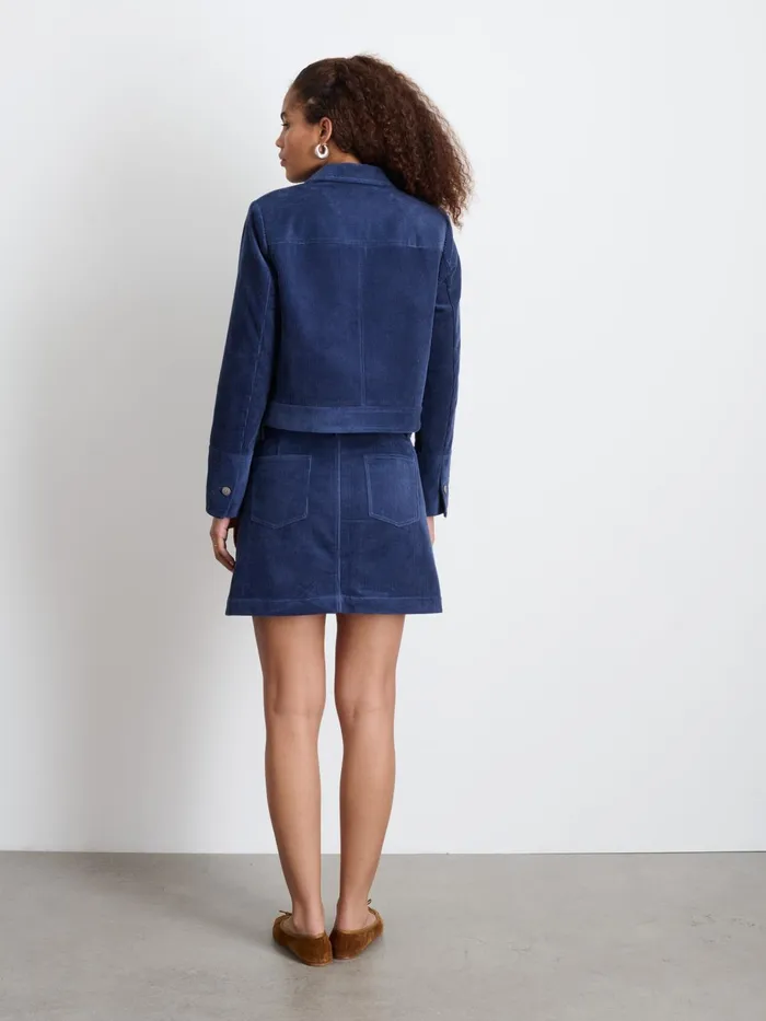 Camden Skirt In Corduroy Dusty Blue Women Alex Mill Set Dressing