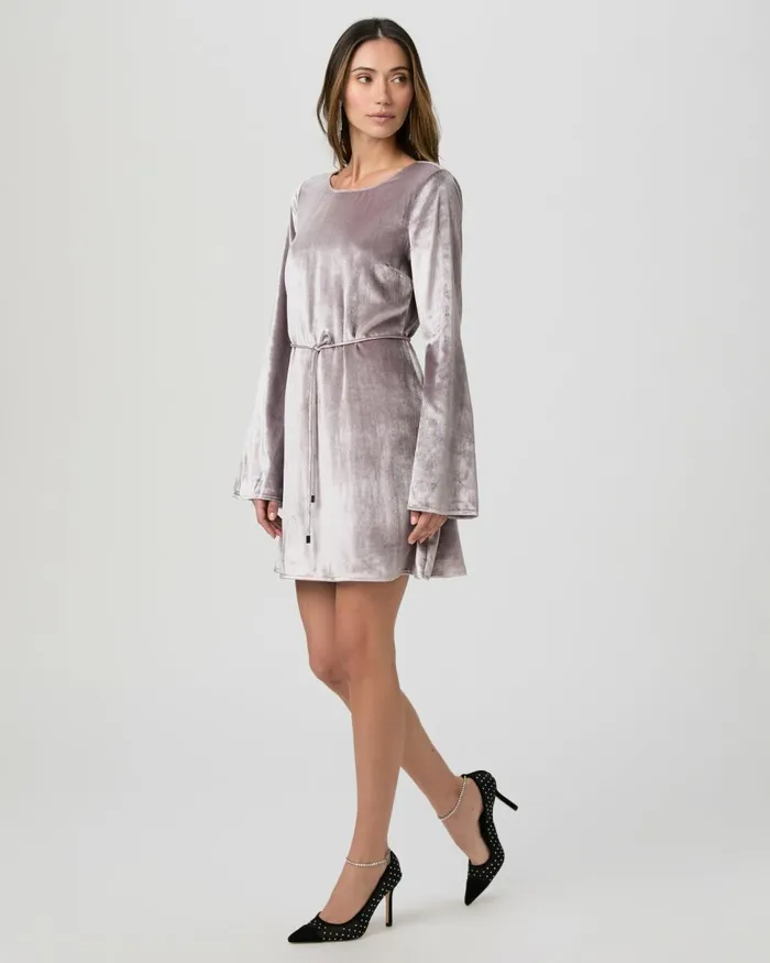 Carmelyn Dress 8211 Pewter Velvet Women PAIGE Dresses Carmelyn Dress 8211 Pewter Velvet Women PAIGE Dresses