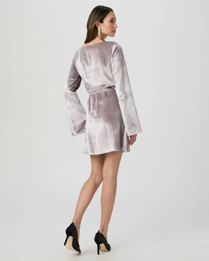 Carmelyn Dress 8211 Pewter Velvet Women PAIGE Dresses Carmelyn Dress 8211 Pewter Velvet Women PAIGE Dresses
