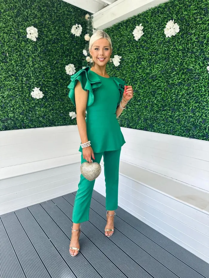 Carter Occasion 2 Piece Emerald Womens Canella Lane Suits and Blazers