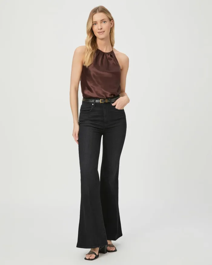Charlie 32 Inch Flare Jean 8211 Midnight Raven Women PAIGE Flare
