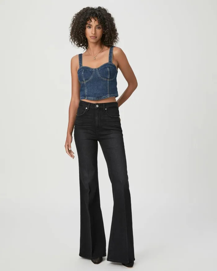 Charlie Flare Jean 8211 Midnight Raven Women PAIGE Flare