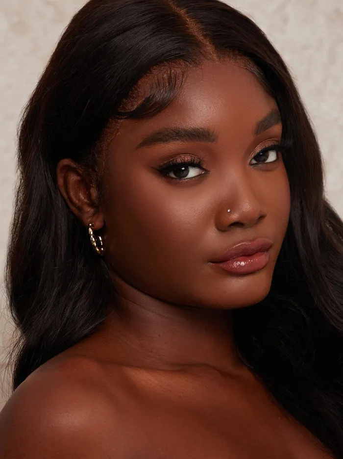 Chi Chi London Twist Hoop Earrings In Gold Women Jewellery