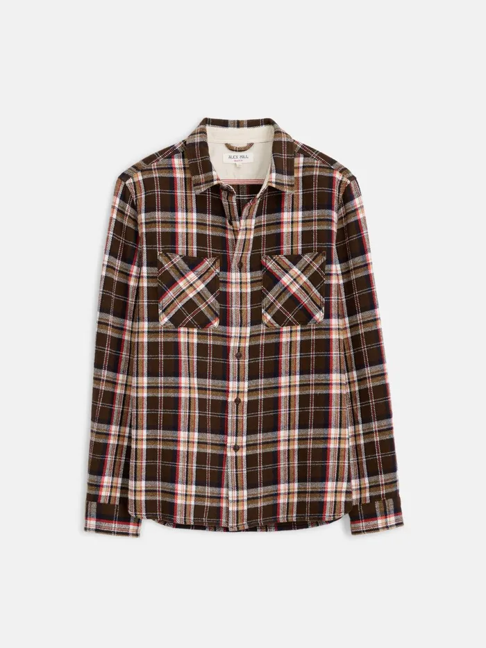 Chore Shirt In Vintage Wash Flannel Men Alex Mill Shirts