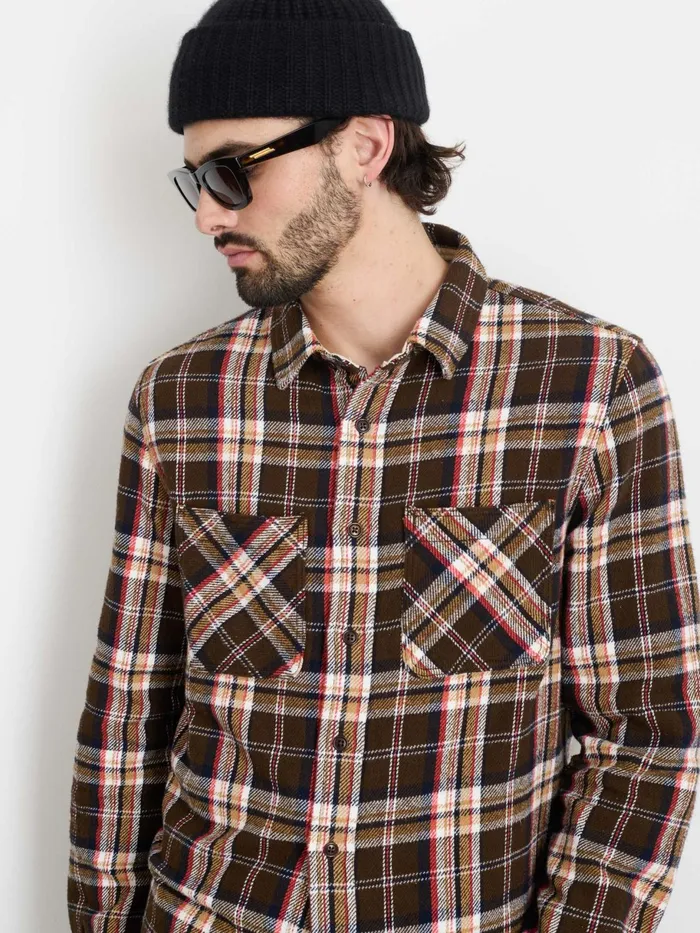 Chore Shirt In Vintage Wash Flannel Men Alex Mill Shirts