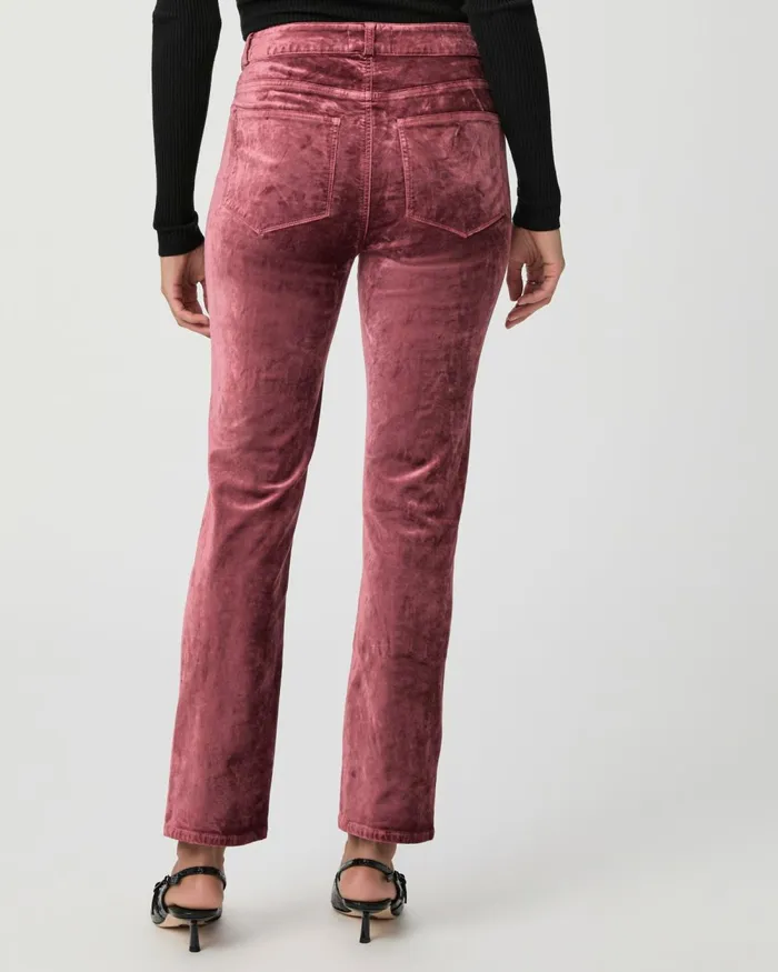 Cindy Straight Pant 8211 Rose Tea Velvet Women PAIGE Pants Cindy Straight Pant 8211 Rose Tea Velvet Women PAIGE Pants