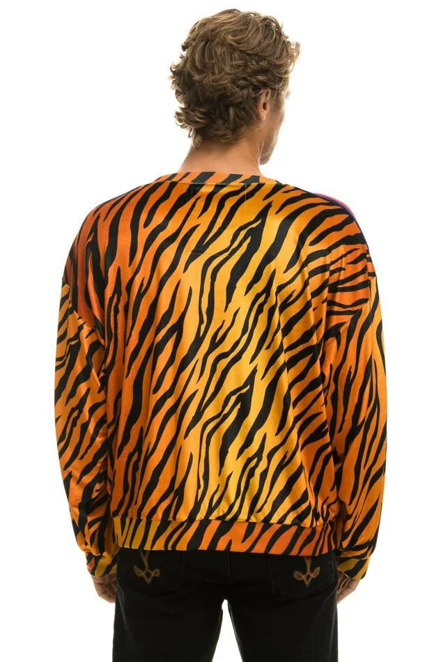 CLASSIC VELVET RELAXED SWEATSHIRT 8211 TIGER Women Aviator Nation Sweatshirts