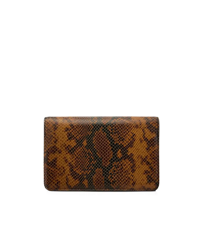 Clutches Women TOM FORD STAMPED PYTHON LEATHER WHITNEY SMALL SHOULDER BAG Caramel Clutches Women TOM FORD STAMPED PYTHON LEATHER WHITNEY SMALL SHOULDER BAG Caramel