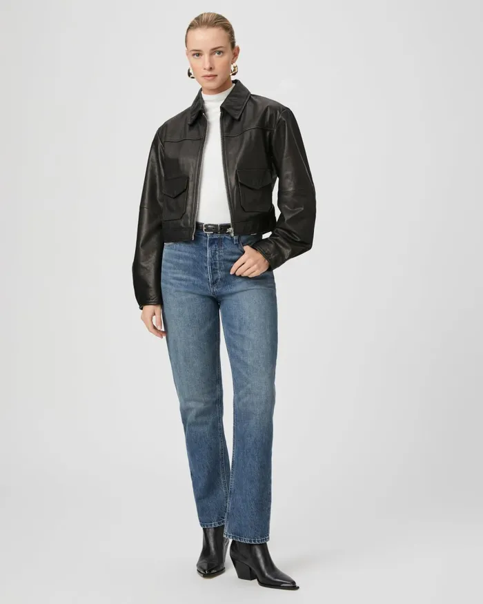 Clyde Jacket 8211 Black Leather Women PAIGE Jackets and Coats Clyde Jacket 8211 Black Leather Women PAIGE Jackets and Coats