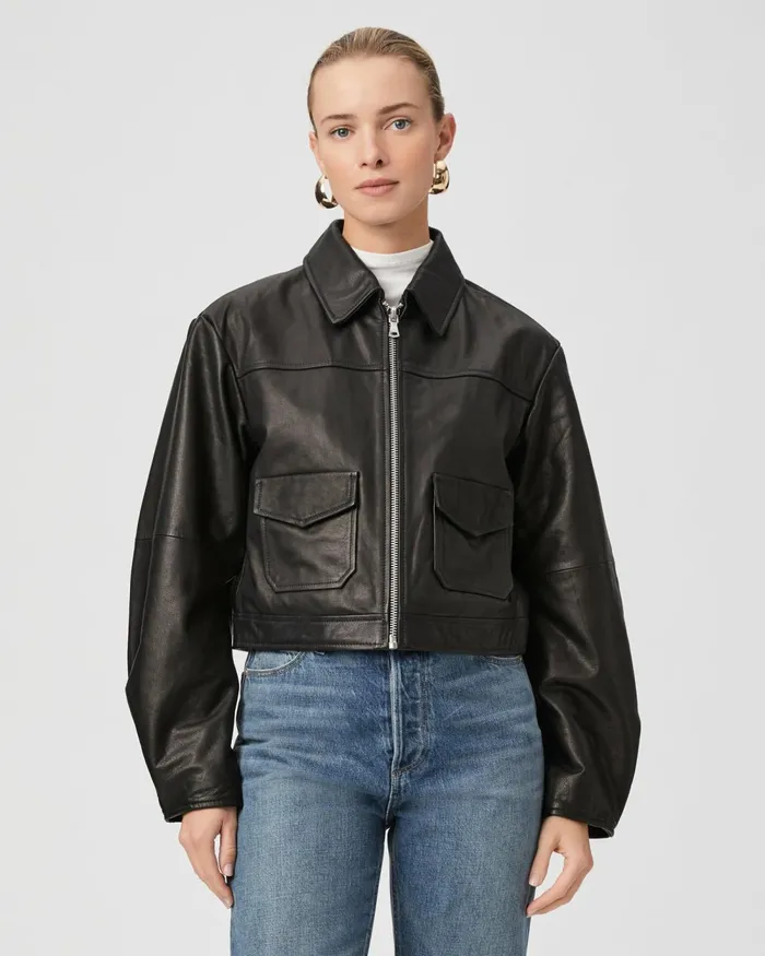 Clyde Jacket 8211 Black Leather Women PAIGE Jackets and Coats Clyde Jacket 8211 Black Leather Women PAIGE Jackets and Coats