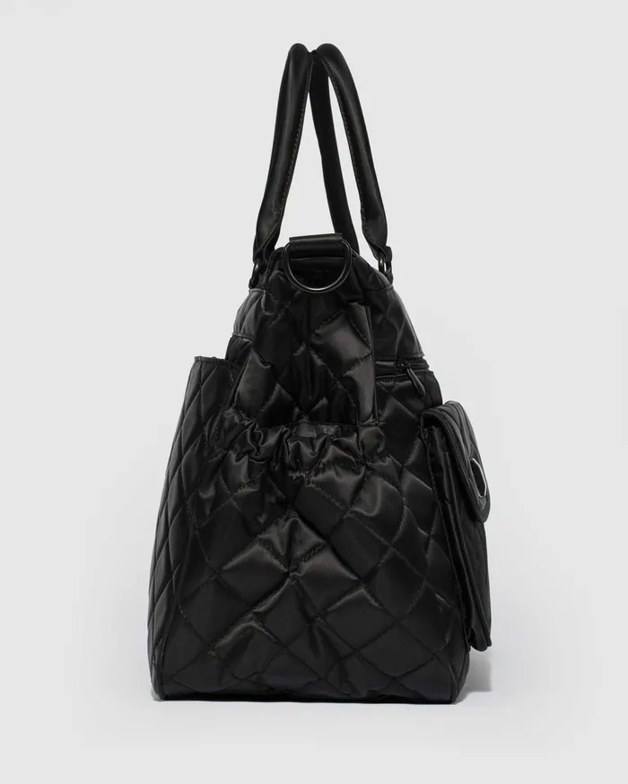 Colette By Colette Hayman Baby Bags Black Quilted Baby Travel Bag 8211 Bags