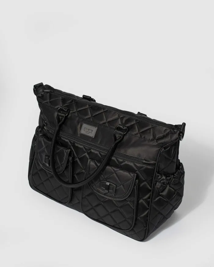 Colette By Colette Hayman Baby Bags Black Quilted Baby Travel Bag 8211 Bags