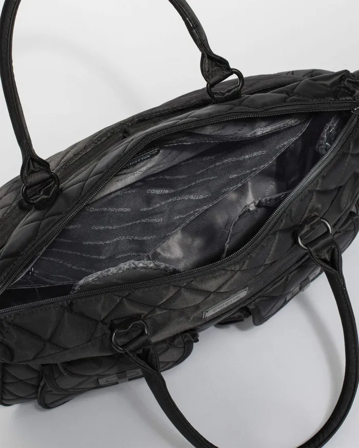 Colette By Colette Hayman Baby Bags Black Quilted Baby Travel Bag 8211 Bags