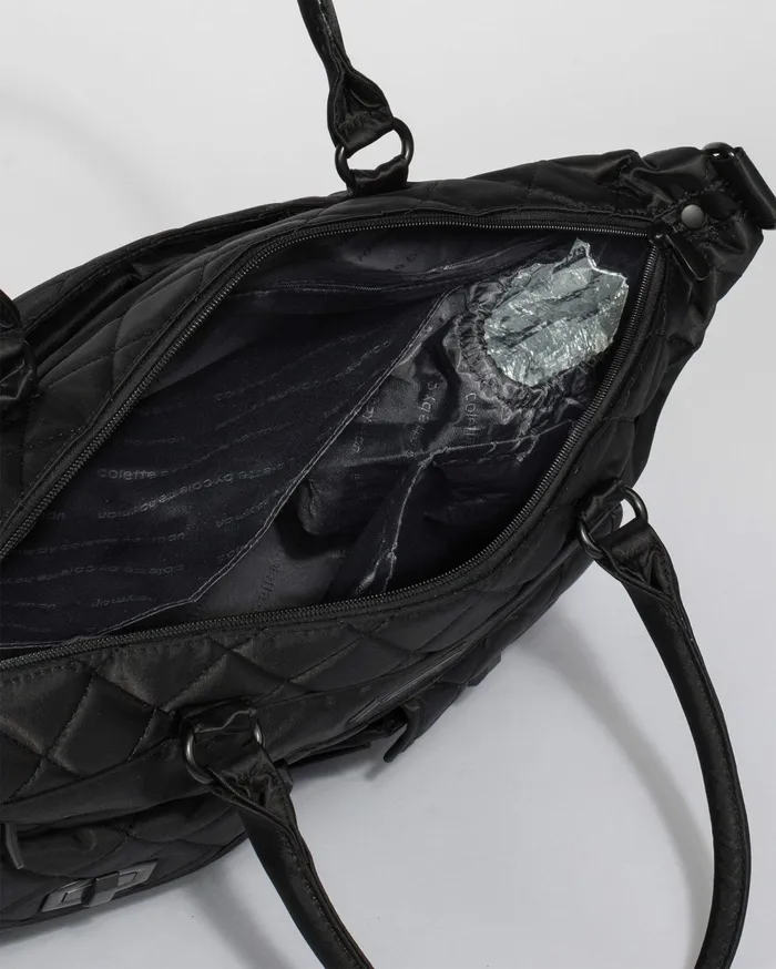 Colette By Colette Hayman Baby Bags Black Quilted Baby Travel Bag 8211 Bags