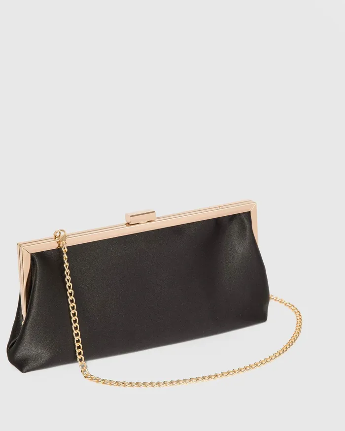 Colette By Colette Hayman Black Arya Mesh Clutch Bag Bags Clutch Bags