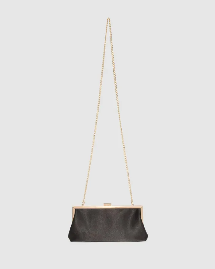 Colette By Colette Hayman Black Arya Mesh Clutch Bag Bags Clutch Bags