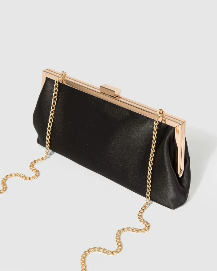 Colette By Colette Hayman Black Arya Mesh Clutch Bag Bags Clutch Bags