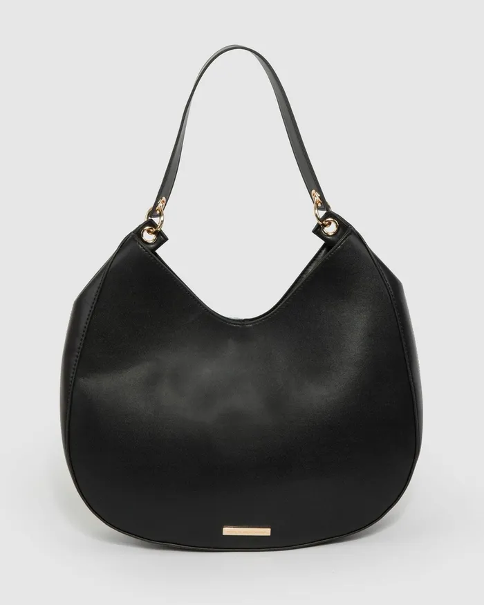 Colette By Colette Hayman Black Belle Large Hobo Shoulder Bag Bags Shoulder Bags