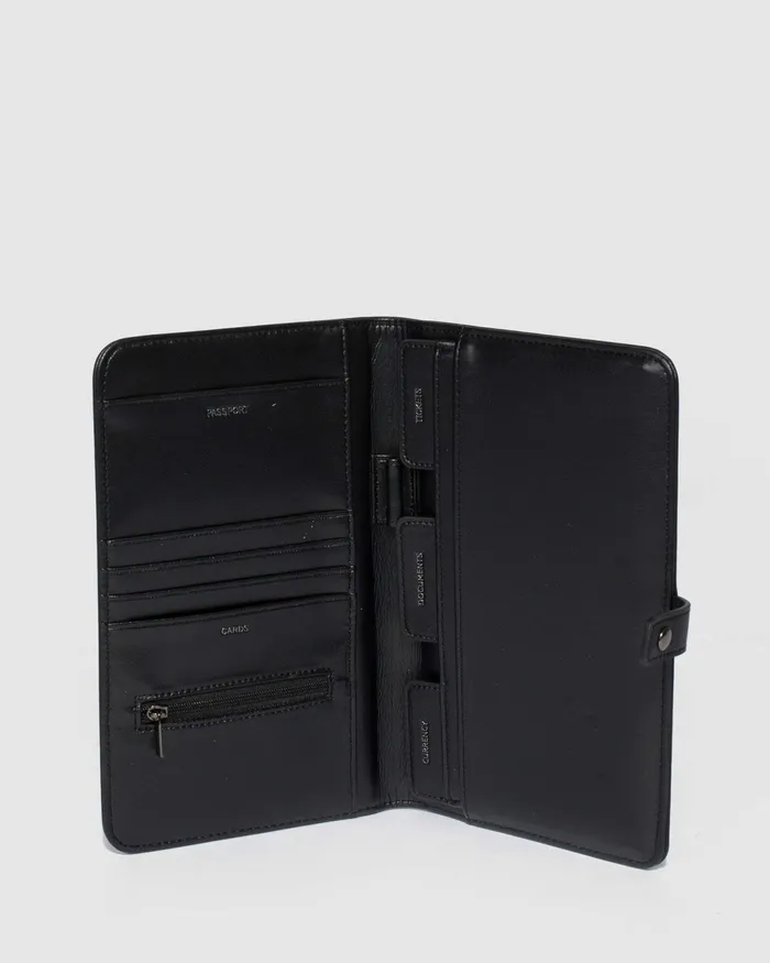 Colette By Colette Hayman Black Classic Travel Wallet Bags Travel