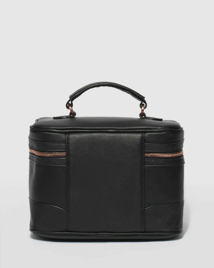 Colette By Colette Hayman Black Cosmetic Case Pack Bags Cosmetic and Makeup Bags