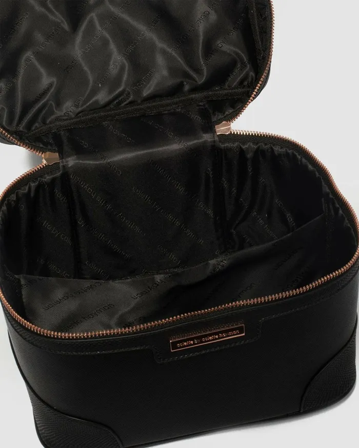 Colette By Colette Hayman Black Cosmetic Case Pack Bags Cosmetic and Makeup Bags