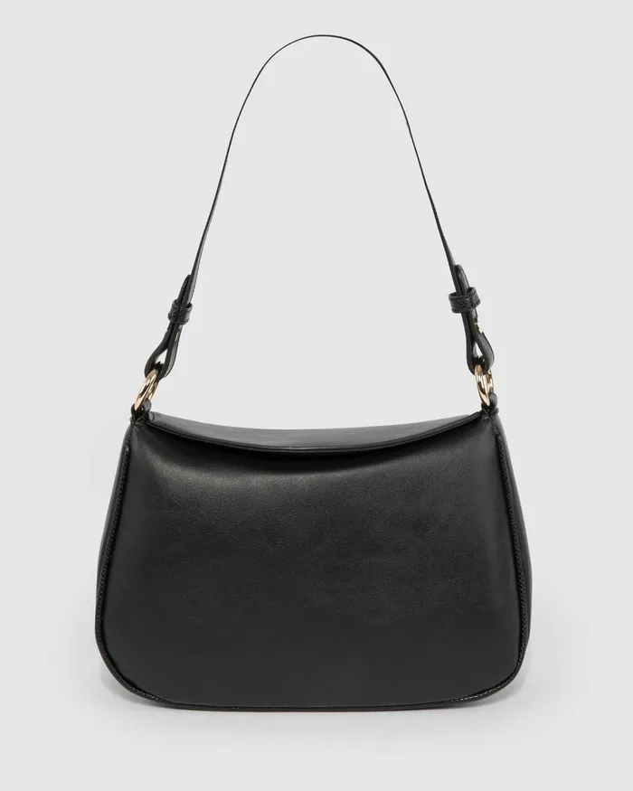 Colette By Colette Hayman Black Stella Curved Shoulder Bag Bags Shoulder Bags