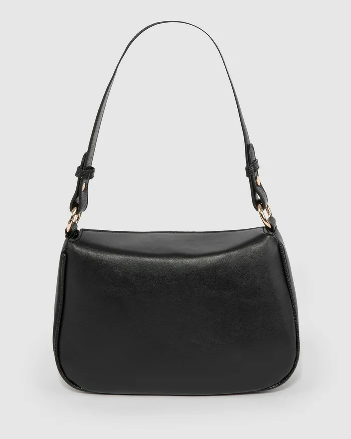 Colette By Colette Hayman Black Stella Curved Shoulder Bag Bags Shoulder Bags