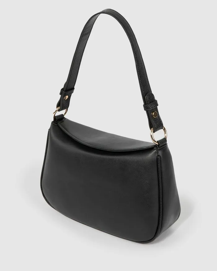 Colette By Colette Hayman Black Stella Curved Shoulder Bag Bags Shoulder Bags