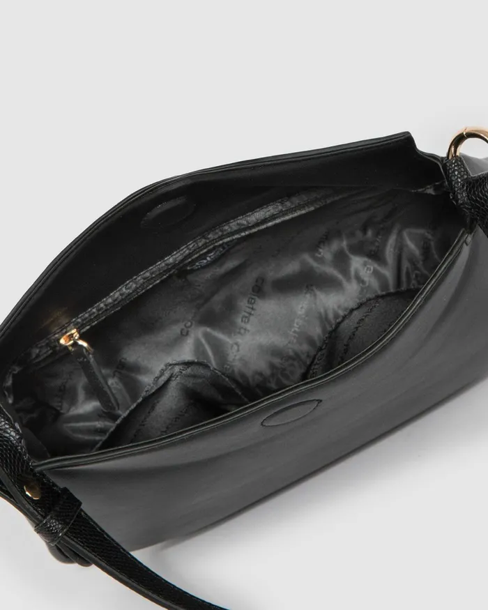 Colette By Colette Hayman Black Stella Curved Shoulder Bag Bags Shoulder Bags