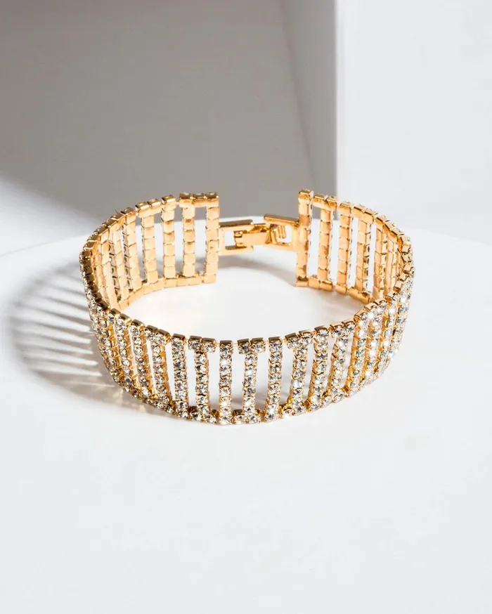 Colette By Colette Hayman Bracelets Crystal Crystal Lined Bracelet 8211 Jewellery