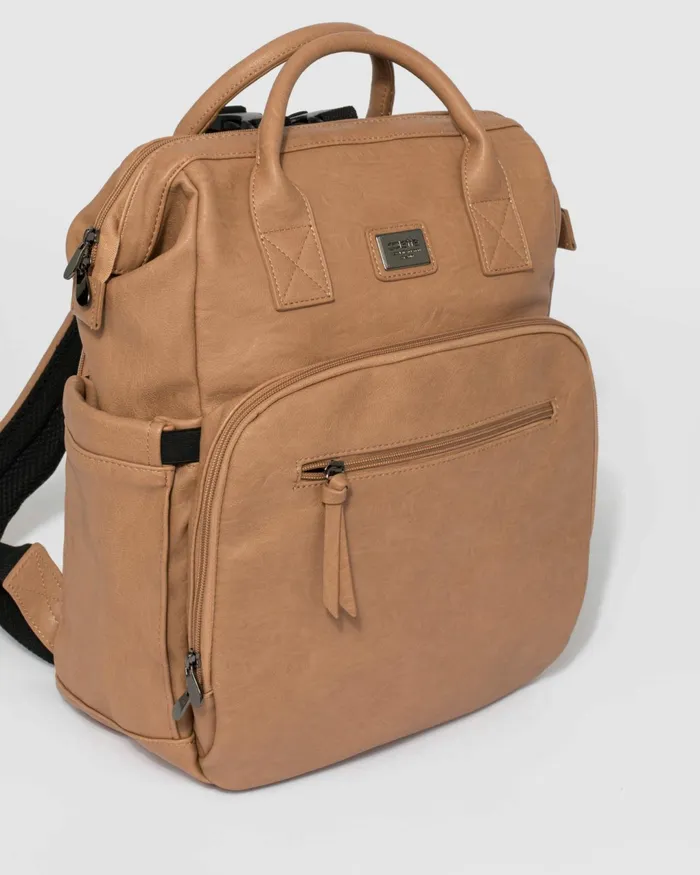 Colette By Colette Hayman Caramel Baby Backpack Bag Baby Backpacks Online Bags Baby Bags