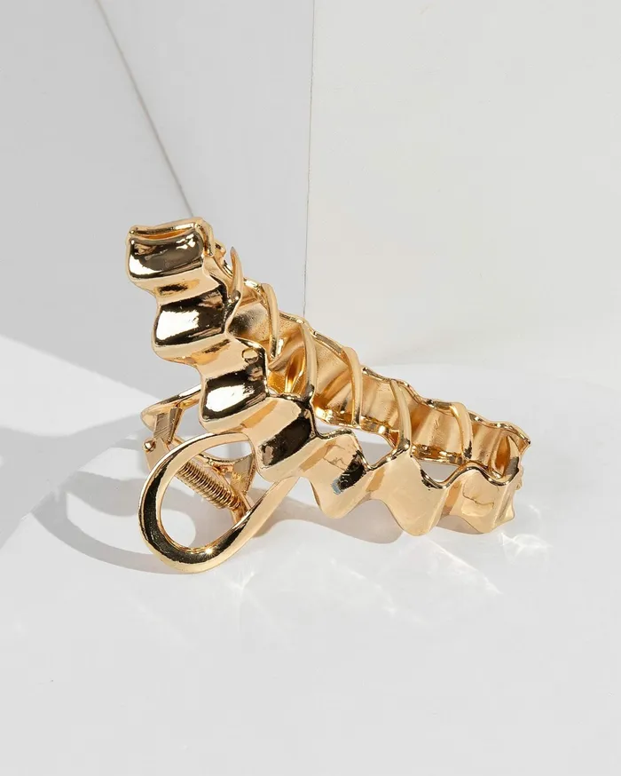 Colette By Colette Hayman Claw Clips Gold Wave Metal Claw Clip 8211 Accessories