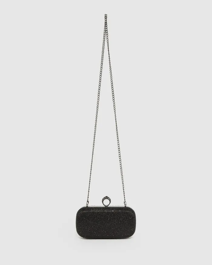 Colette By Colette Hayman Clutch Bags Black Becca Loop Handle Harcase Clutch Bag 8211 Bags